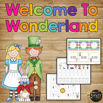 Alice in Wonderland Math and Literacy Centers First Grade