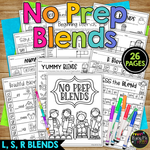 Blends No Prep Printables Word Study Phonics Beginning and Ending