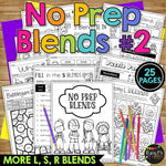 Blends No Prep Printables Word Study Phonics Beginning and Ending