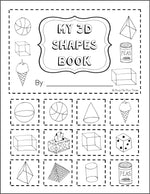 3D Shapes Book, Solid Shapes, Kindergarten, First, & Second Grade