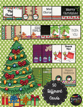 Christmas Scrapbook Note Cards