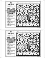 Winter Express Activities for Writing and Math | Color by Number & Writing Pages